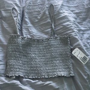 a grey tube top from forever 21